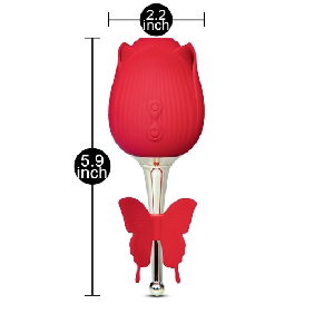 10-Speed Butterfly Clitora Rose Vibrator