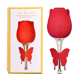 10-Speed Butterfly Clitora Rose Vibrator